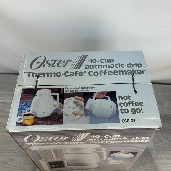 Vintage 1985 Oster Thermo-Café 10-Cup Drip Coffeemaker 666-61 NOS - Picture 5 of 7